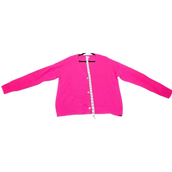 Hot Pink Olivia Sky XL Button-Down Cardigan Sweater Women's - Picture 8 of 9
